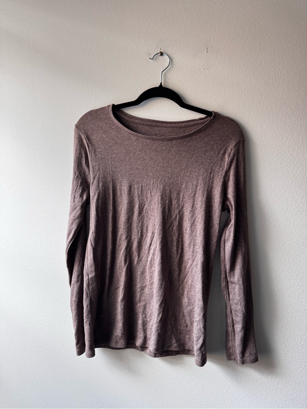 A New Day Women’s Long-Sleeve Crewneck Shirt - Brown